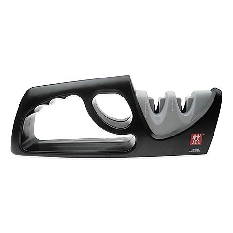 Zwilling J.A. Henckels 2-Stage Manual Knife Sharpener in Grey/Black