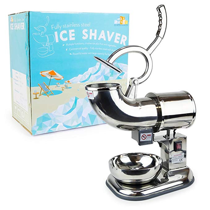 WYZworks Commercial Ice Shaver Heavy Duty - Snow Cone Shaved Icee Maker Machine