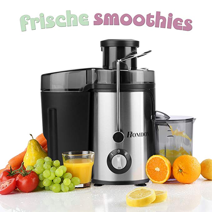 Electric Juicer, Wide Mouth Juicer Machine with Juice Jug 350 Watt Centrifugal Juicer Powerful Fruit Machine, 2 Speed Setting Premium Food Grade Stainless Steel(US STOCK)