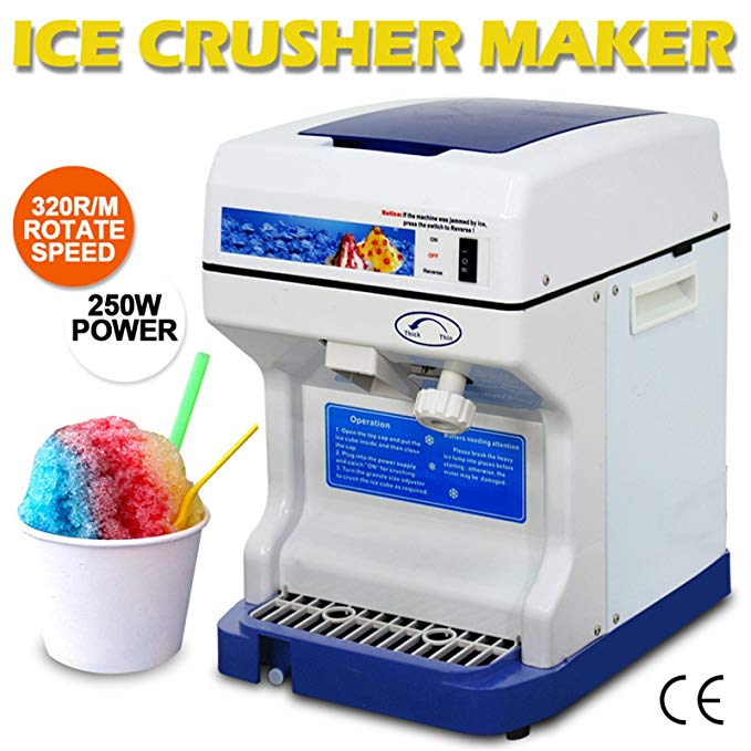 F2C 320RMP Pro Electric Tabletop Ice Shaver Maker Shaved Ice Machine Snow Cone Maker Producer Device (Large Capacity Version)