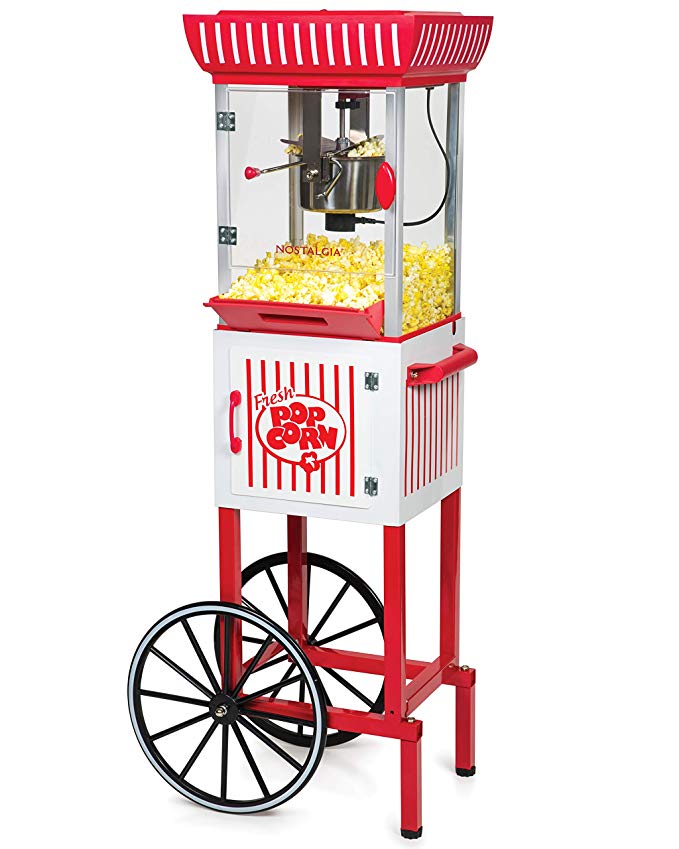 Nostalgia CCP399 2.5-Ounce Popcorn Cart - 48 Inches Tall