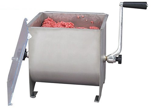 KITCHENER Heavy Duty Commercial Grade Hand Crank Stainless Steel Manual Meat Mixer