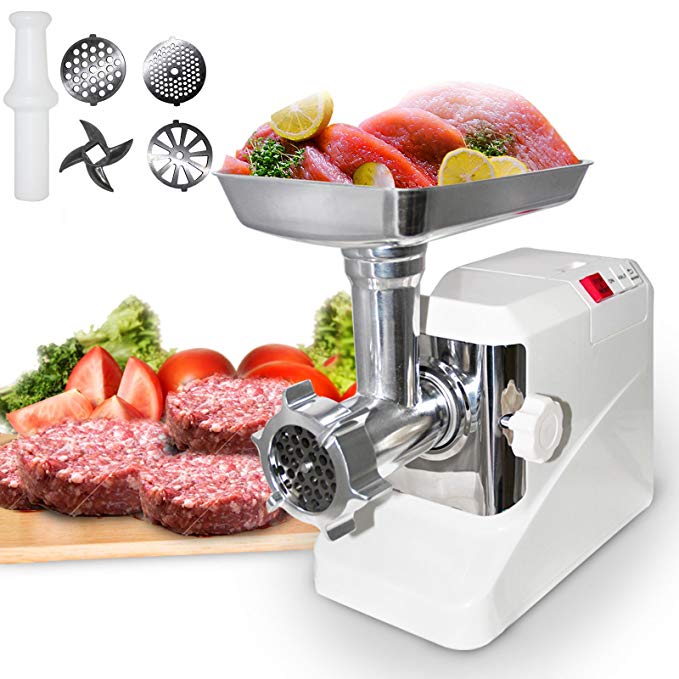 Idealchoiceproduct 2000W 2.6HP Electric Meat Grinder Kitchen Butcher Sausage Maker Machine 3 Cutting Blades