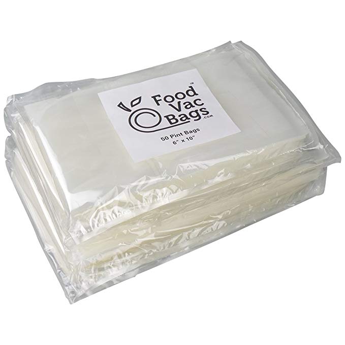 400 FoodVacBags! 200 Pint and 200 Quart FoodVacBags for Foodsaver and other Vacuum Sealer Machines