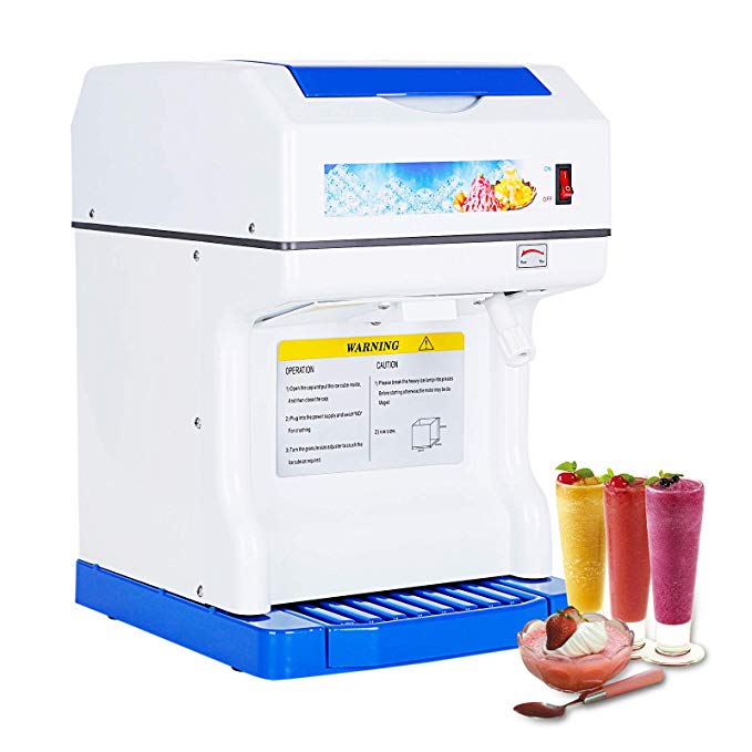 SUNCOO Snow Cone Machine Commercial Ice Crusher Electric Smoothie Maker Shaved Ice Machine