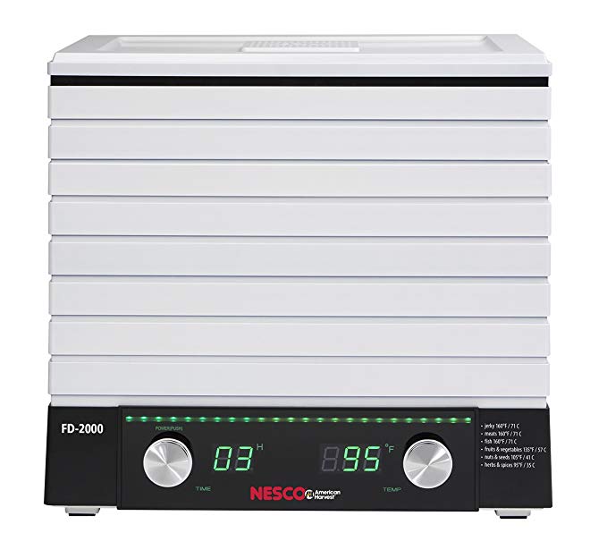 Nesco FD-2000 Digital Square Dehydrator, 530-watt, White