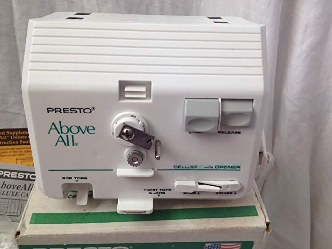 Presto Above All Automatic Under Cabinet Deluxe Can Opener (4b9614)