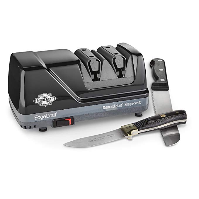 Guide Gear by EdgeCraft Electric Diamond Hone Knife Sharpener, Model 40