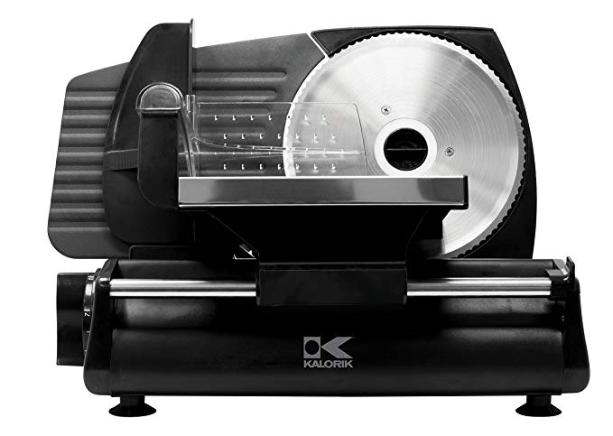 Kalorik Professional Grade Food Slicer, Safety Guard, Easy Clean, No Tool Required. Black.